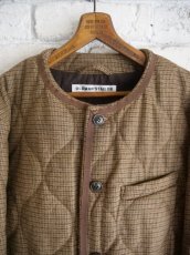 画像2: R&D.M.Co- / OLDMAN'S TAILOR QUILTING ROYAL SCHOOL NOCOLLAR JACKET  オールドマンズテーラーアールアンドディーエムコー キルティングロイヤルスクールノーカラージャケット(m1278a36) (2)