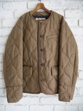 画像1: R&D.M.Co- / OLDMAN'S TAILOR QUILTING ROYAL SCHOOL NOCOLLAR JACKET  オールドマンズテーラーアールアンドディーエムコー キルティングロイヤルスクールノーカラージャケット(m1278a36) (1)