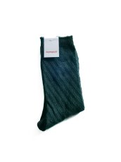 画像4: homspun ホームスパン シルケットコットン斜めリブソックス 8285 (4)