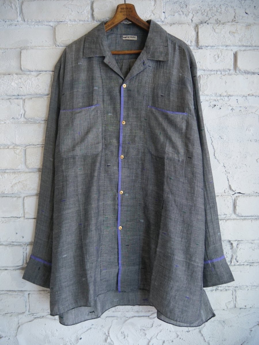 画像1: MAATEE&SONS OP JAMDANI マーティーアンドサンズ  ジャムダニシャツ（MT5103-0611） (1)