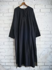 画像1: CALICO キャリコ ロングクルタ手織コットンシルク UD0080 CS2000 S11BK (1)