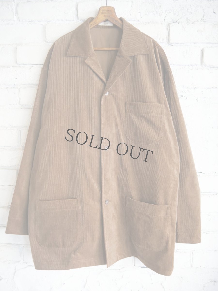 画像1: cale corduroy work shirt jacket カル コーデュロイワークシャツジャケット C253F06B01 (1)