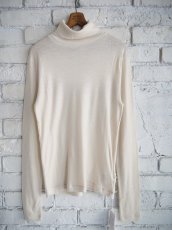 画像1: blurhms （レディース）Wool Rib Turtle Neck ブラームス ウールリブタートルネック（BHS24F12F25） (1)