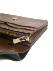 画像6: forme Short wallet Vachetta calf reverse × DOUBLE フォルメ ショートウォレット バケッタカーフリバース × ダブル（flp-26） (6)