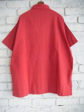 画像5: CALICO キャリコ サマーシャツ 天然染しっくりカディ UT0070 C1100 T18RD (5)