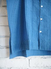画像4: CALICO キャリコ サマーシャツ 天然染シアサッカーカディ UT0070 C1028 T43ID (4)