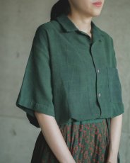 画像6: CALICO キャリコ アンバーチャルカカラコットンカディサマーシャツ UT0070 O1112 T15GR (6)