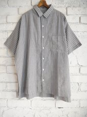 画像1: CALICO キャリコ サマーシャツ シアサッカーカディ UT0070 C1028 S41BKGY (1)