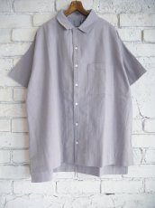 画像1: CALICO キャリコ サマーシャツ しっくりカディ UT0070 C1100 S12GY (1)