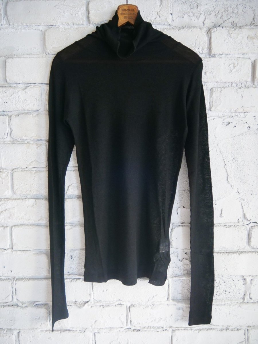 画像1: BATONER【WOMEN'S】MELTY RIB HIGH NECK LONG SLEEVE T-SHIRT バトナー メルティーリブハイネックロングスリーブTシャツ（BN-25FL-009） (1)