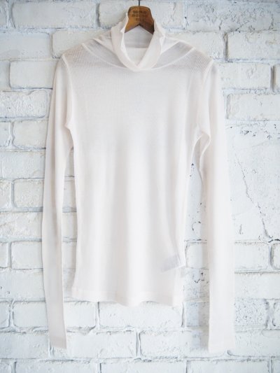 画像1: BATONER【WOMEN'S】MELTY RIB HIGH NECK LONG SLEEVE T-SHIRT バトナー メルティーリブハイネックロングスリーブTシャツ（BN-25FL-009）