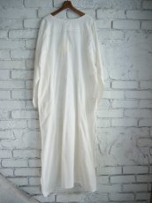 画像5: CALICO キャリコ ロングVネックドレスモスリンD FD0090 C1014  (5)