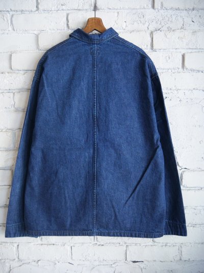 画像3: POST OʼALLS POS-TRAVAIL 2 : 10OZ. DENIM INDIGO DEEP WASH ポストオーバーオールズ 10oz デニムジャケット  (3131)