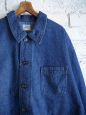 画像3: POST OʼALLS POS-TRAVAIL 2 : 10OZ. DENIM INDIGO DEEP WASH ポストオーバーオールズ 10oz デニムジャケット  (3131) (3)