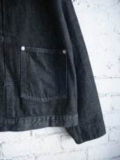 画像4: POST OʼALLS EL RANCHERO 3 : 12OZ. DENIMBLACK DEEP WASH ポストオーバーオールズ 12.5oz デニムジャケット  (3105) (4)