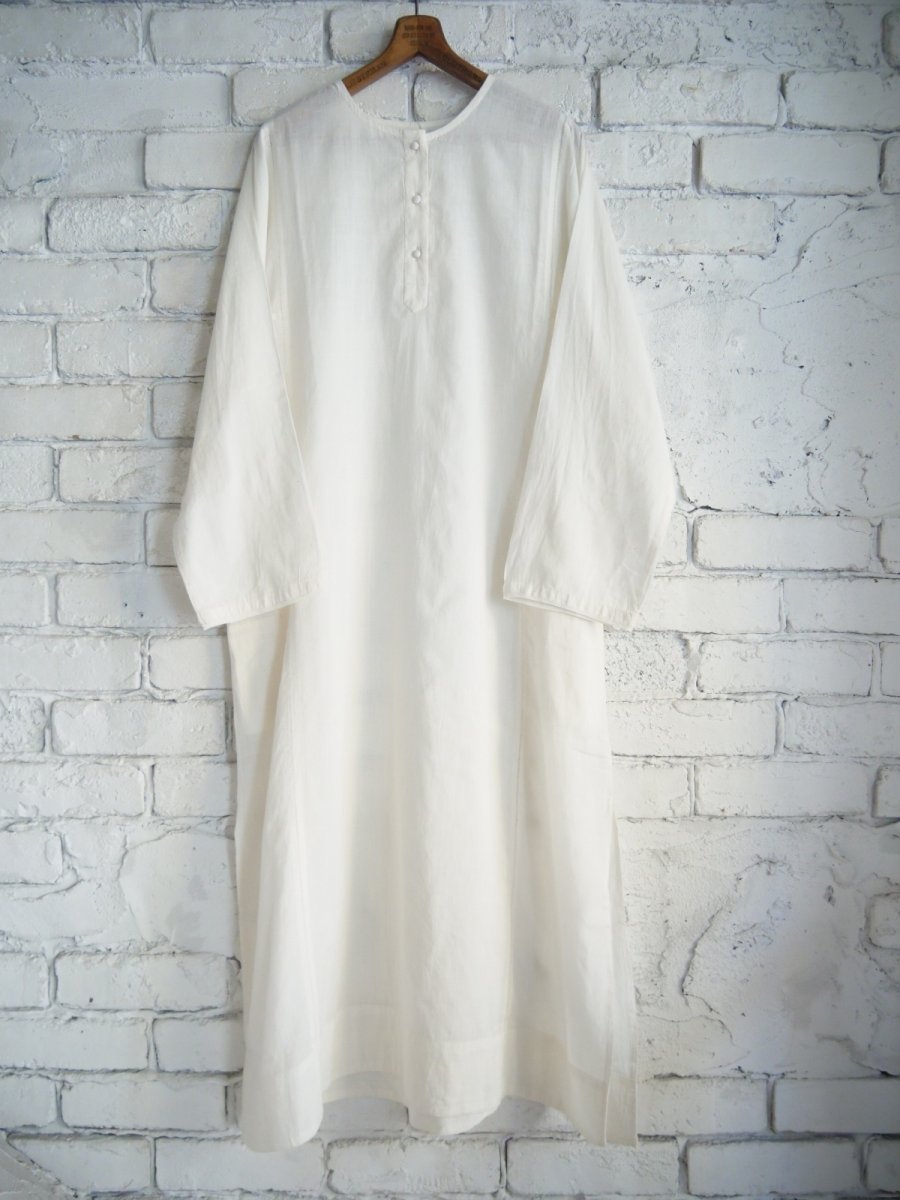 画像1: CALICO キャリコ ロングクルタ モスリンD UD0080 C1014 U10WH (1)