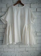 画像1: CALICO キャリコ ローズトップス トランスバレントギンガムチェックカディ FT0020 C1016 U10 (1)