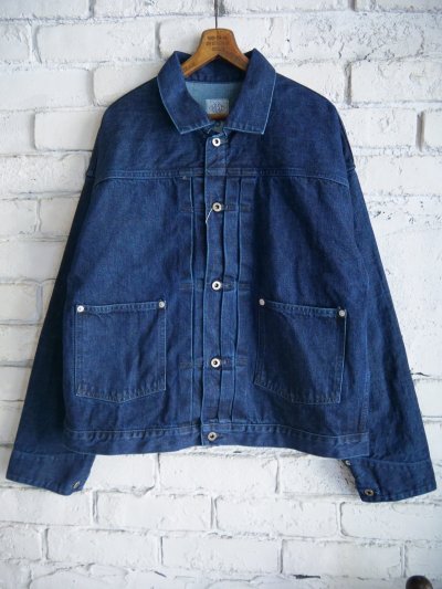 画像1: POST OʼALLS EL RANCHERO 3 : 12OZ. DENIM INDIGO DEEP WASH ポストオーバーオールズ 12.5oz デニムジャケット  (3105)