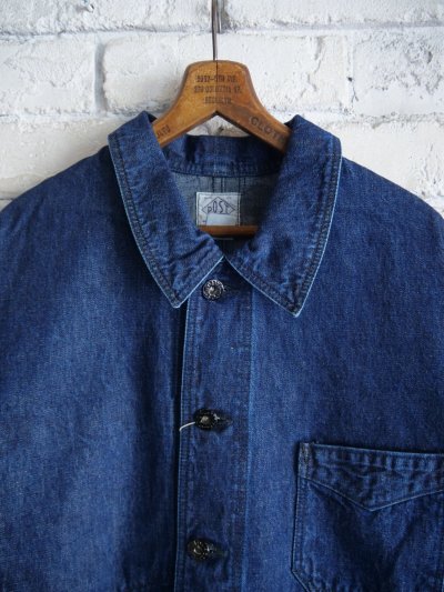 画像2: POST OʼALLS POS-TRAVAIL 2 : 10OZ. DENIM INDIGO DEEP WASH ポストオーバーオールズ 10oz デニムジャケット  (3131)
