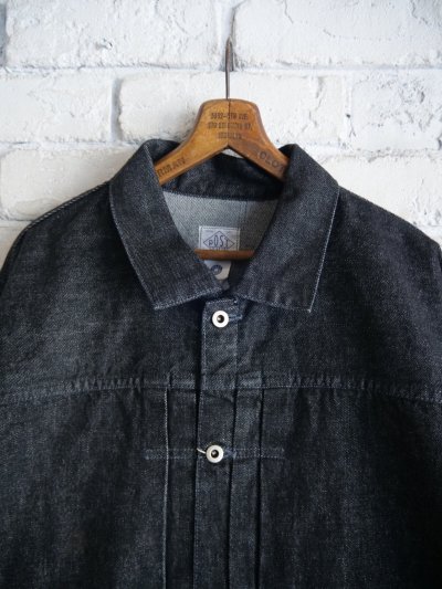 画像2: POST OʼALLS EL RANCHERO 3 : 12OZ. DENIMBLACK DEEP WASH ポストオーバーオールズ 12.5oz デニムジャケット  (3105)
