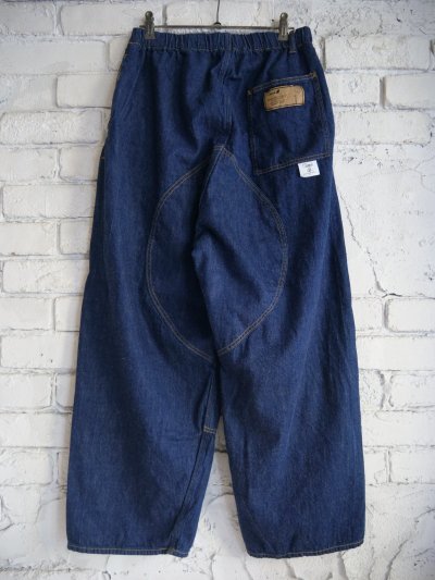 画像3: Gurank 8oz raw denim double knee pants グランク デニムダブルニーパンツ (2550)
