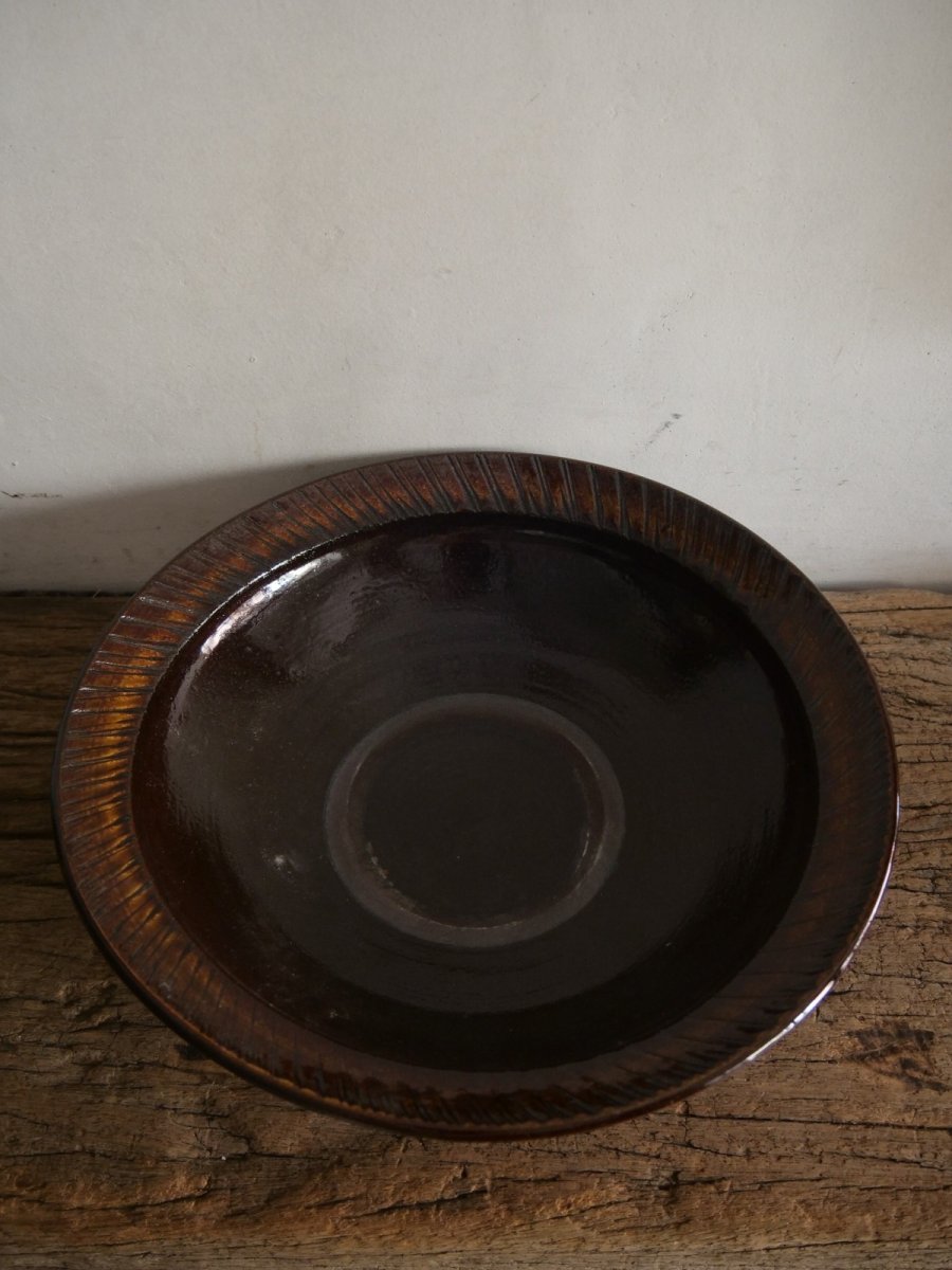 画像1: 小鹿田焼 坂本工窯 尺皿 (1)