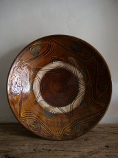 画像1: 小鹿田焼 坂本工窯 尺皿 (1)