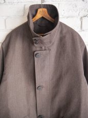 画像2: cale Wool Ramie Doeskin Stand Collar Jacket カル ウールラミードスキンスタンドカラージャケット C253F07J02 (2)
