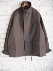 画像1: cale Wool Ramie Doeskin Stand Collar Jacket カル ウールラミードスキンスタンドカラージャケット C253F07J02 (1)