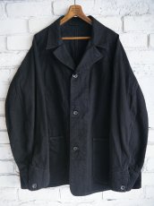 画像1: COMOLI コモリ ブラックデニムワークジャケット (C03-01002) (1)