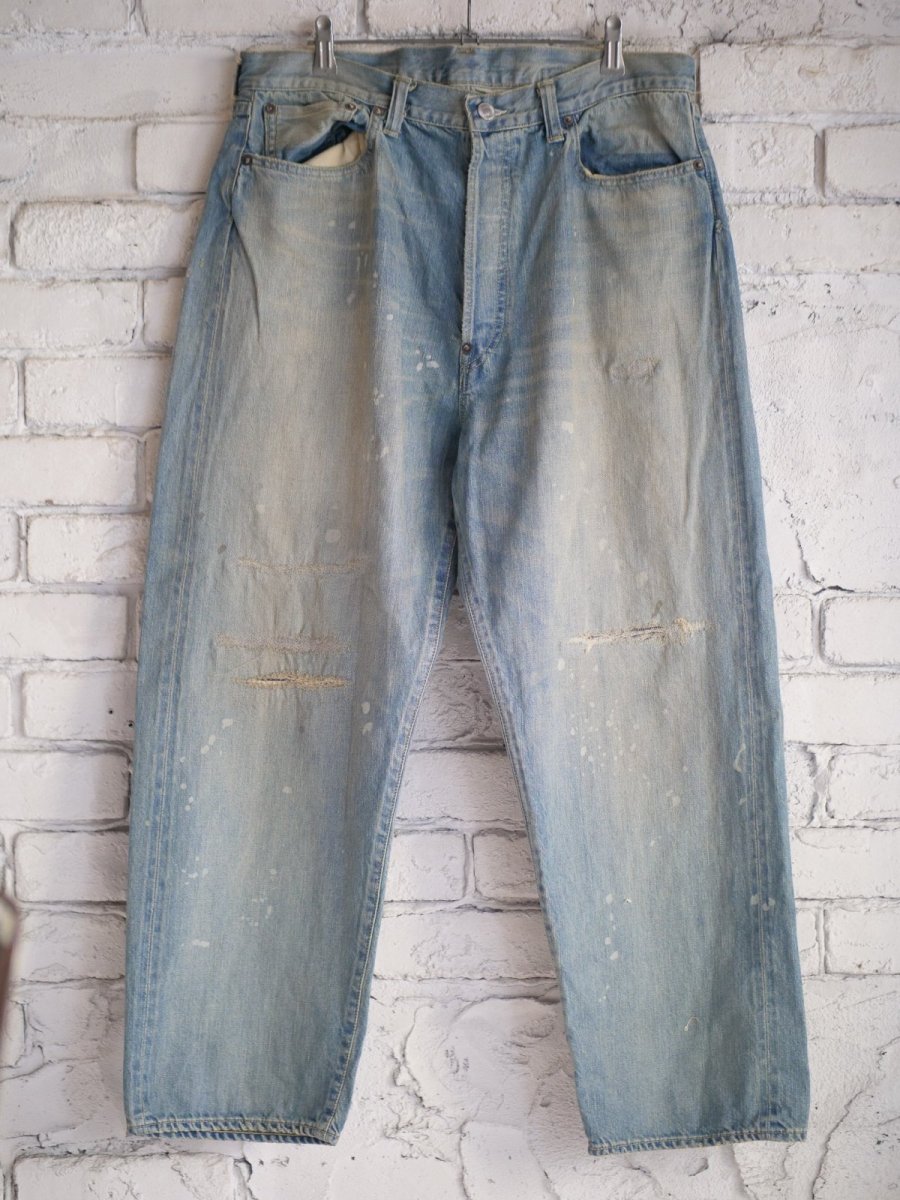画像1: A.PRESSE No.37 Washed Wide Denim Pants アプレッセ No.37ウォッシュドワイドデニムパンツ（25AAP-04-40） (1)