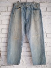 画像1: A.PRESSE No.37 Washed Wide Denim Pants アプレッセ No.37ウォッシュドワイドデニムパンツ（25AAP-04-40） (1)