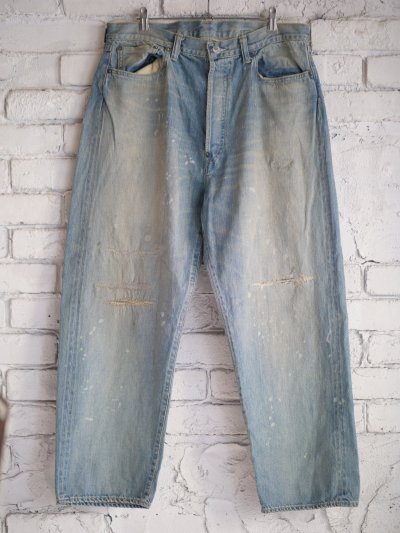 画像1: A.PRESSE No.37 Washed Wide Denim Pants アプレッセ No.37ウォッシュドワイドデニムパンツ（25AAP-04-40）