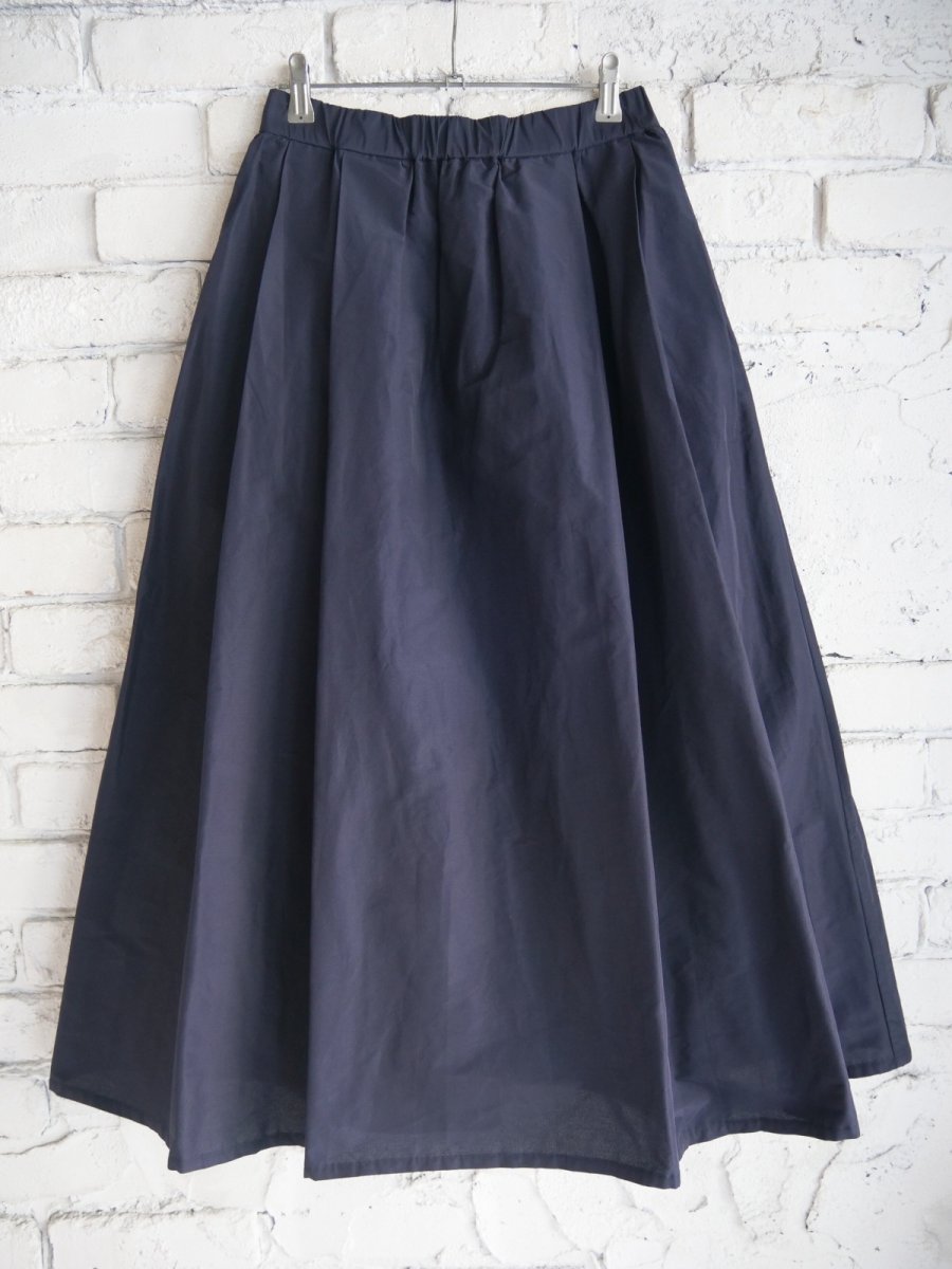 画像1: R&D.M.Co- / OLDMAN'S TAILOR C/PE. T TUCK LONG SKIRT アールアンドディーエムコー オールドマンズテーラー コットン/ポリエステルタックロングスカート(7665) (1)
