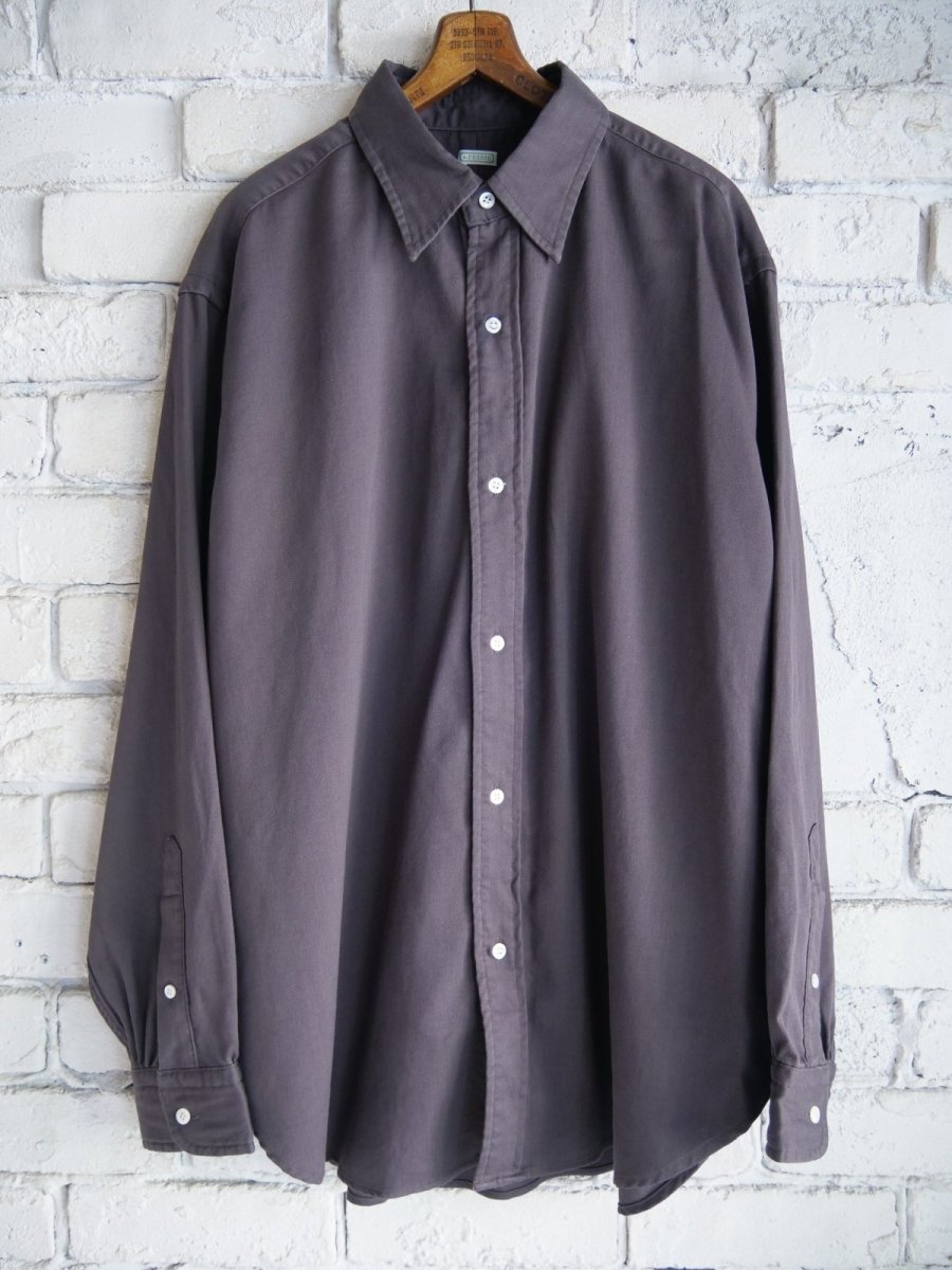 画像1: A.PRESSE Double Weave Twill Regular Collar Shirts アプレッセ ダブルウェーブツイルレギュラーカラーシャツ (25AAP-02-10) (1)