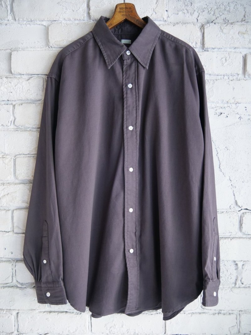 画像1: A.PRESSE Double Weave Twill Regular Collar Shirts アプレッセ ダブルウェーブツイルレギュラーカラーシャツ (25AAP-02-10)