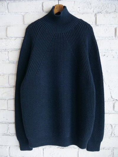 画像1: BATONER【MEN'S】SIGNATURE TURTLE NECK KNIT バトナー シグネチャータートルネックニット（BN-25FM-039）