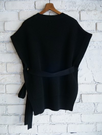 画像3: BATONER【WOMEN'S】SOLID WOOL RIB SIDE OPEN VEST バトナー ソリッドウールリブサイドオープンベスト（BN-25FL-037）