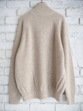 画像4: BATONER【MEN'S】BABY ALPACA KURUMI TENJIKU HALF ZIP バトナー ベビーアルパカ天竺ハーフジップ（BN-25FM-058） (4)