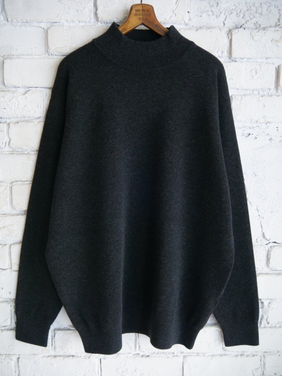 画像1: BATONER【MEN'S】SUNSHINE CASHMERE MOCK NECK KNIT バトナー サンシャインカシミヤモックネックニット（BN-25FM-048） (1)