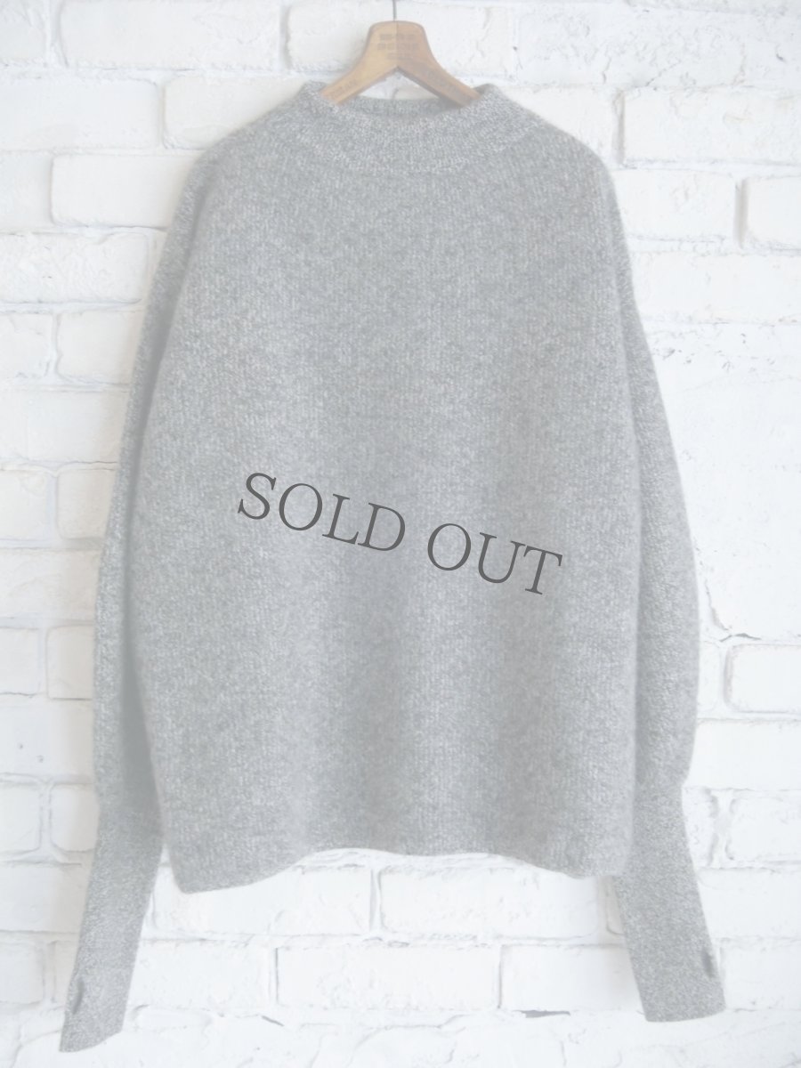 画像1: BATONER 【WOMEN'S】CASHMERE FOX FINGERHOLE BOAT NECK バトナー カシミヤフォックスフィンガーホールボートネック（BN-25FL-041） (1)