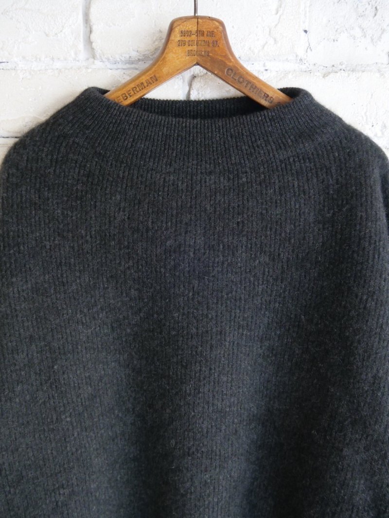 画像2: BATONER 【WOMEN'S】CASHMERE FOX FINGERHOLE BOAT NECK バトナー カシミヤフォックスフィンガーホールボートネック（BN-25FL-041）