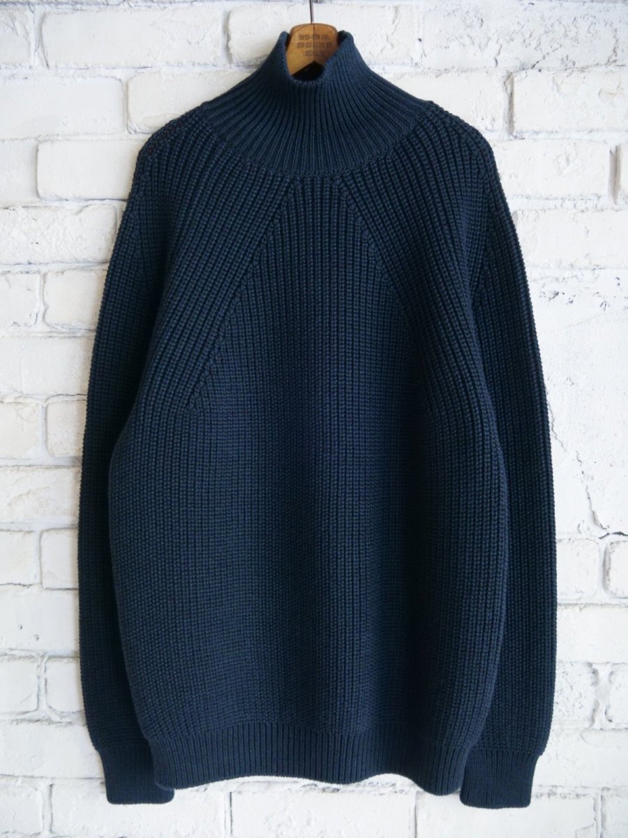画像1: BATONER【MEN'S】SIGNATURE TURTLE NECK KNIT バトナー シグネチャータートルネックニット（BN-25FM-039） (1)