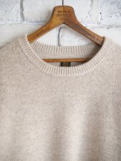 画像2: BATONER【MEN'S】 BABY ALPACA KURUMI TENJIKU CREW NECK バトナー ベビーアルパカ天竺クルーネック（BN-25FM-057） (2)