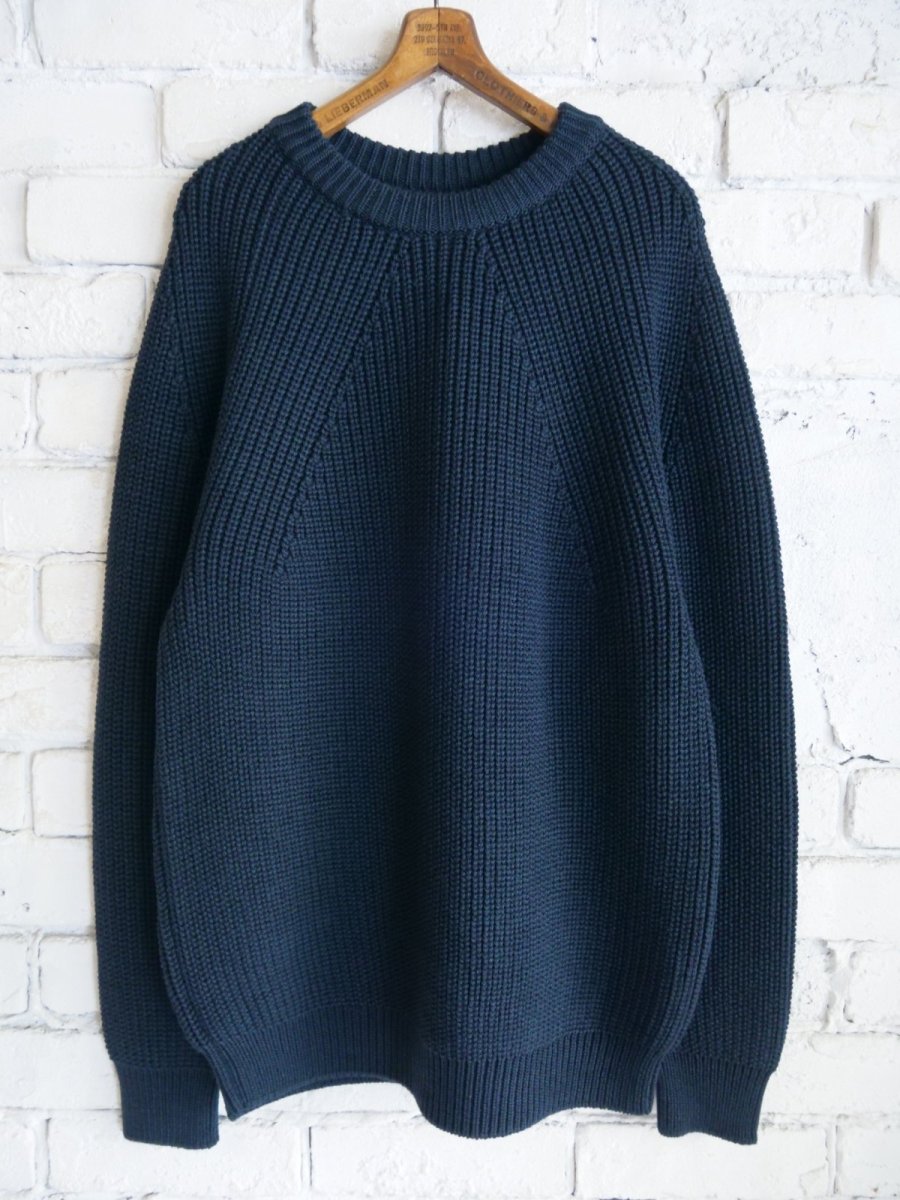 画像1: BATONER【MEN'S】SIGNATURE CREW NECK KNIT バトナー シグネチャークルーネックニット（BN-25FM-038） (1)
