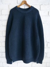 画像1: BATONER【MEN'S】SIGNATURE CREW NECK KNIT バトナー シグネチャークルーネックニット（BN-25FM-038） (1)