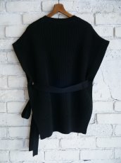 画像4: BATONER【WOMEN'S】SOLID WOOL RIB SIDE OPEN VEST バトナー ソリッドウールリブサイドオープンベスト（BN-25FL-037） (4)