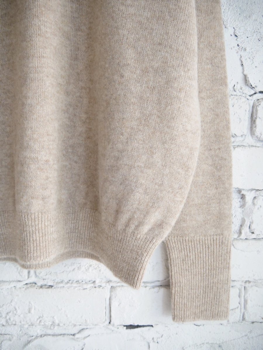 画像3: BATONER【MEN'S】 BABY ALPACA KURUMI TENJIKU CREW NECK バトナー ベビーアルパカ天竺クルーネック（BN-25FM-057） (3)