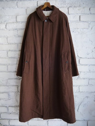 画像1: blurhms Classic Wool Balmacaan Coat ブラームス クラシックウールバルマカーンコート（BHS25F009）