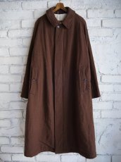 画像1: blurhms Classic Wool Balmacaan Coat ブラームス クラシックウールバルマカーンコート（BHS25F009） (1)